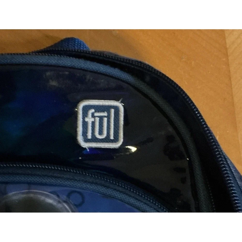 Disney 100th‎ Anniversary ful Blue Mickey Mouse Backpack Sketch Design EUC 04